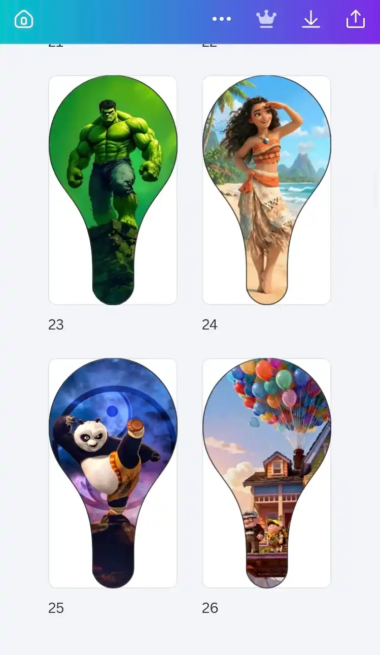 Prévia dos modelos de artes 3